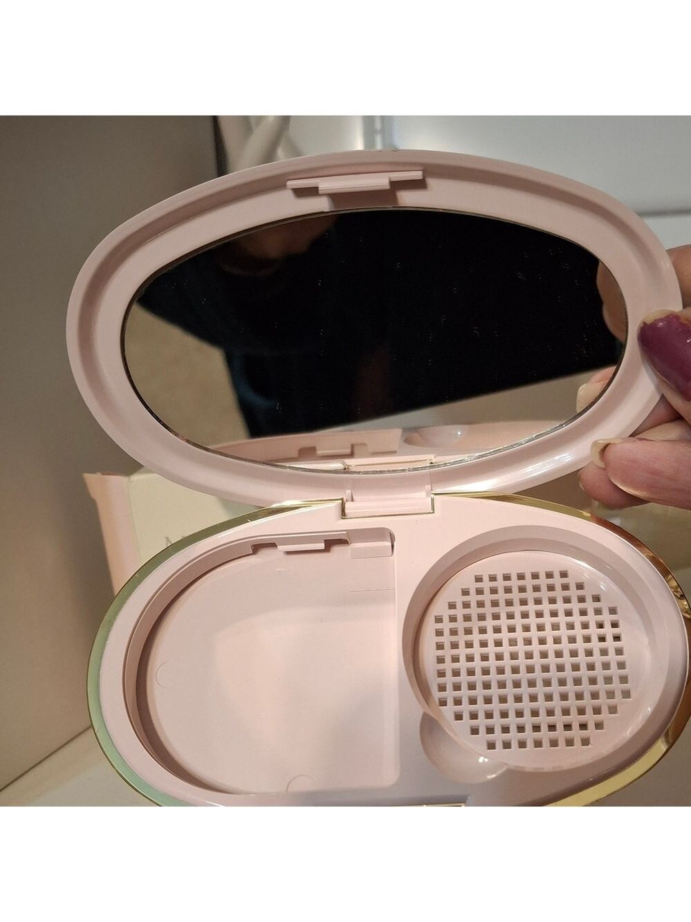 Mary Kay Pink Refillable Mirrored Compact New In Box - Picture 5 of 5